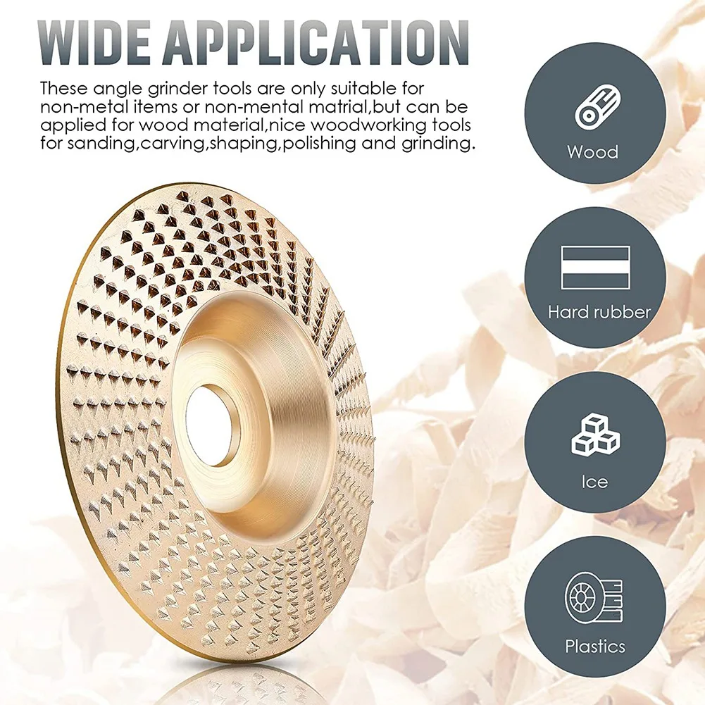 COFA-Grinding Wheel Wooden Wheel Grinding Shape Discs, Suitable For Angle Grinders With An Inner Diameter Of 5/8 Inches