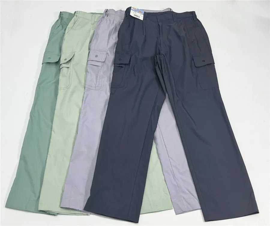 

Spring Summer Thin Outdoor Multi-ket Men's Casual Pants Simple Loose Workwear Straight Leg Pants Faionable Urban Sle