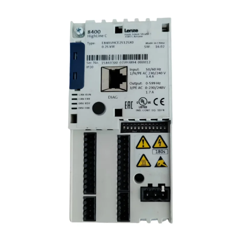 Original New Lenze E84AVTCE5524SX0 8200 Vector Frequency Inverter PLC Vfd Inverter Lenze E82ev402k Frequency Drive