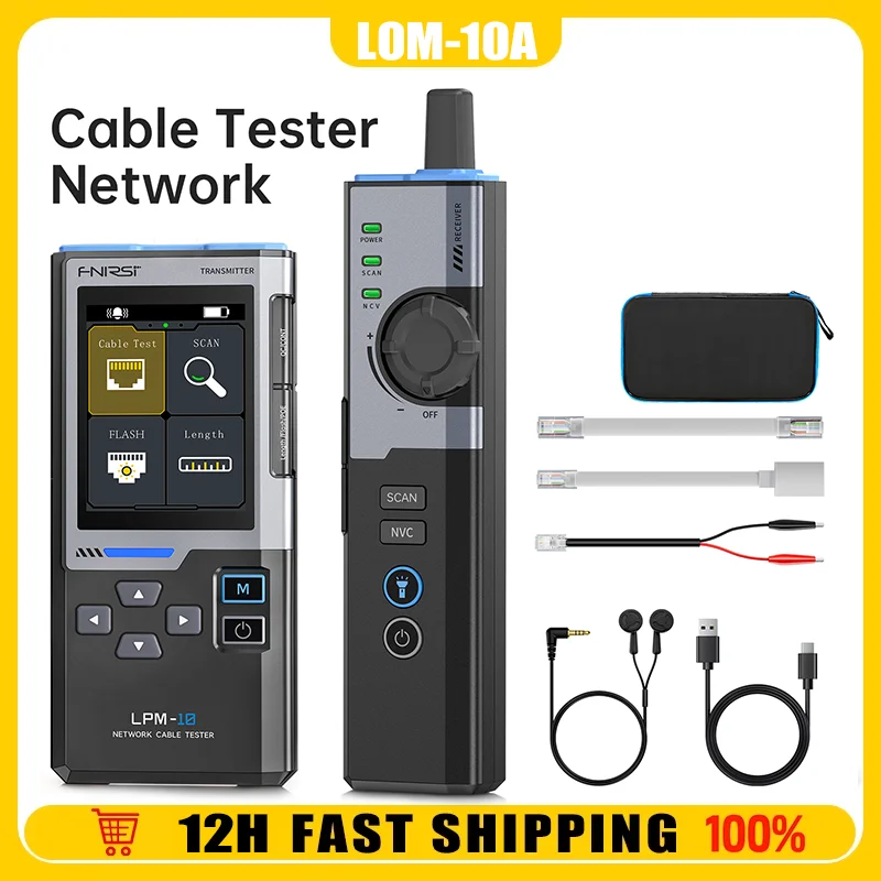FNIRSI LPM-10A Smart Cable Locator RJ45 RJ11 LAN Tracker Anti