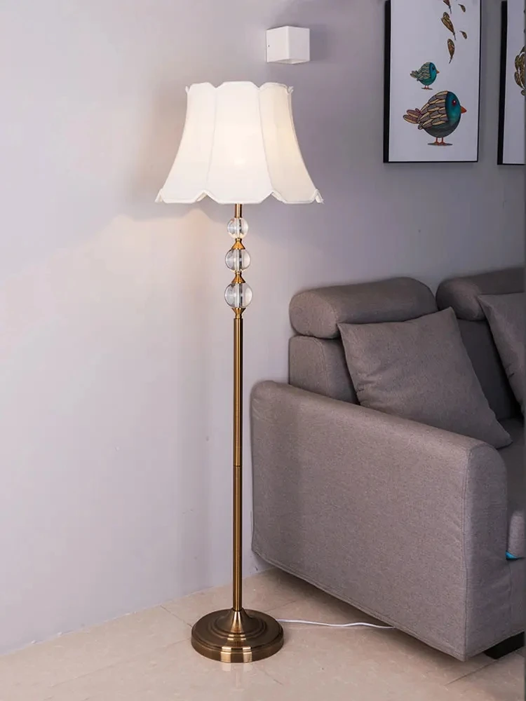 

Nordic Living Room Fabric Floor Lamp Light Luxury Creative Warmth And Romance Led Warm Light Bedroom Standing Reading Light