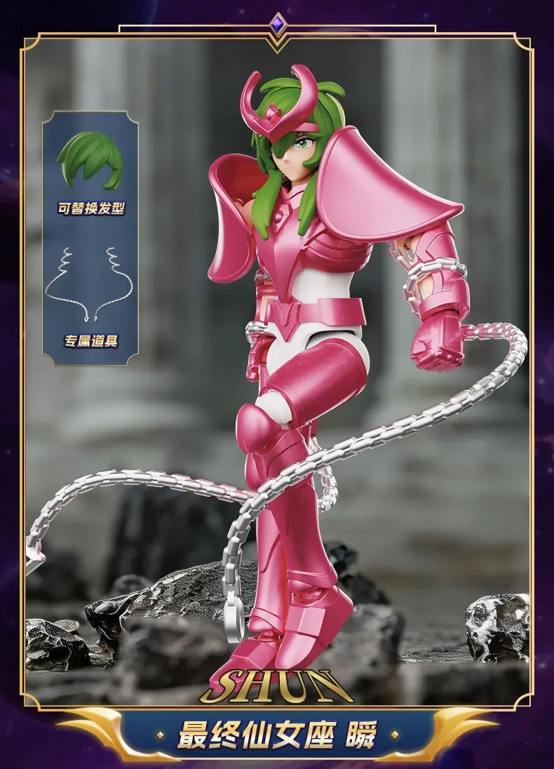 BLOKEES Saint Seiya Galaxy Edition Golden Zodiac 4e bouwsteen Man Assemblagemodel Speelgoed Cygnus Hyoga Draco Virgo Shaka Gift