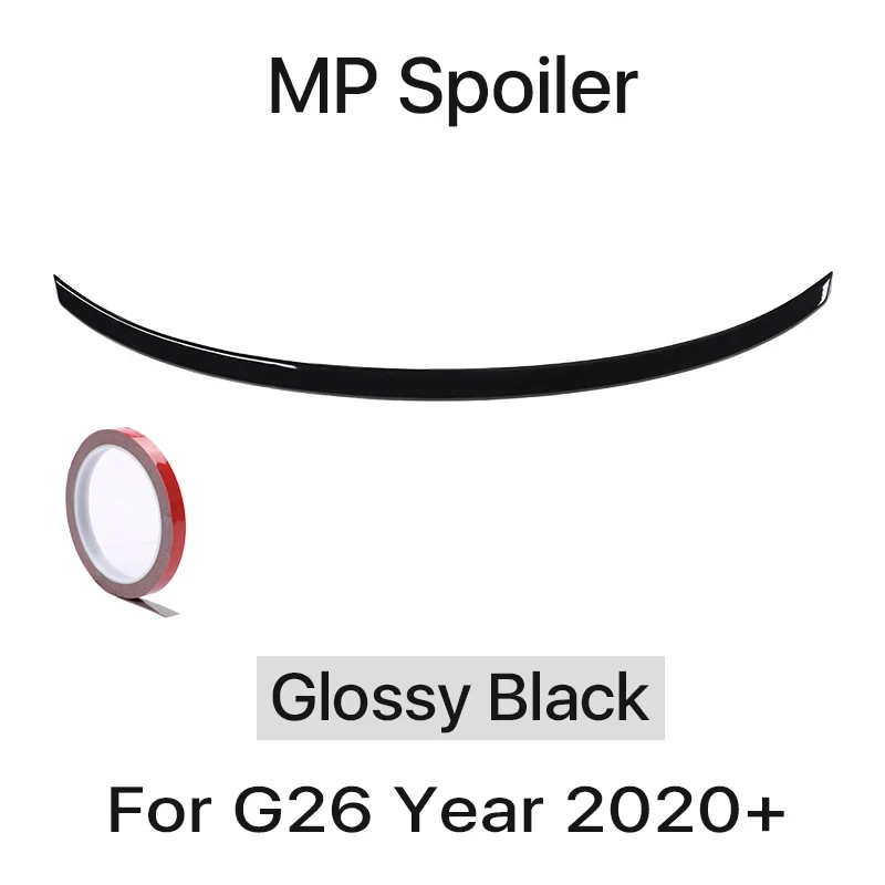 High Quality Carbon Fiber Gloss Black Rear Bumper Lip Trunk Spoiler Performance Wing Gran Coupe 2020‑2024 Auto Exterior Retr