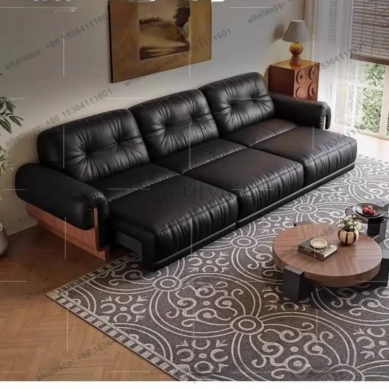 Modern Open Black Living Room Sofas Three Seater Nordic Modular Living Room Sofas Sectional Smart Bankstel
