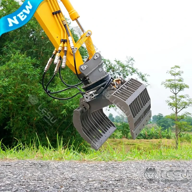 LESU Spare Parts Metal Claw Gripper Accessories for Toys RC PC 360 Excavator Digger Model