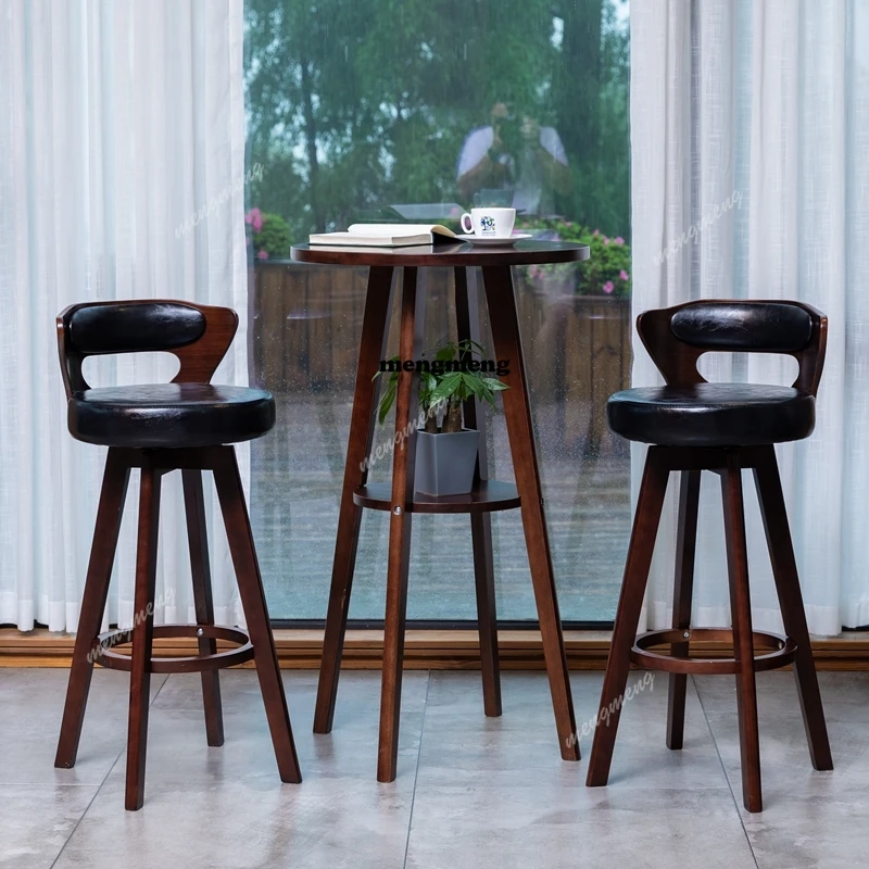 

Уникальные барные стулья с деревянными ножками, кухонные черные скандинавские прочные кухонные барные стулья, дизайнерская минималистичная мебель для дома Sillas Nordicas