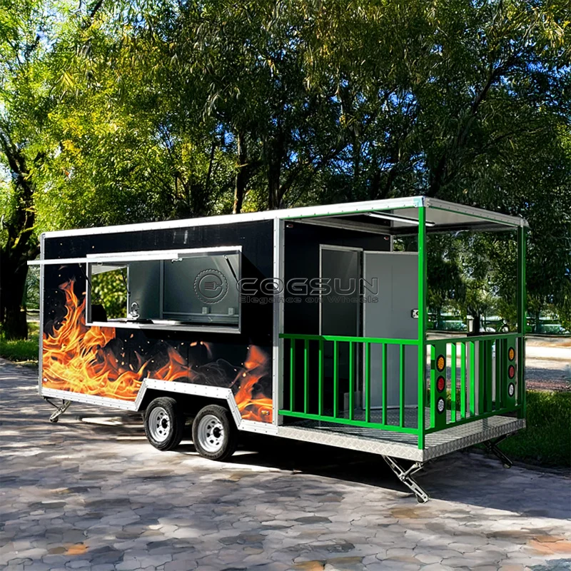 

New Hot Sale Food Trailer Concession Stand Mobile Coffee Cart Ice Cream Truck Fully Equipped