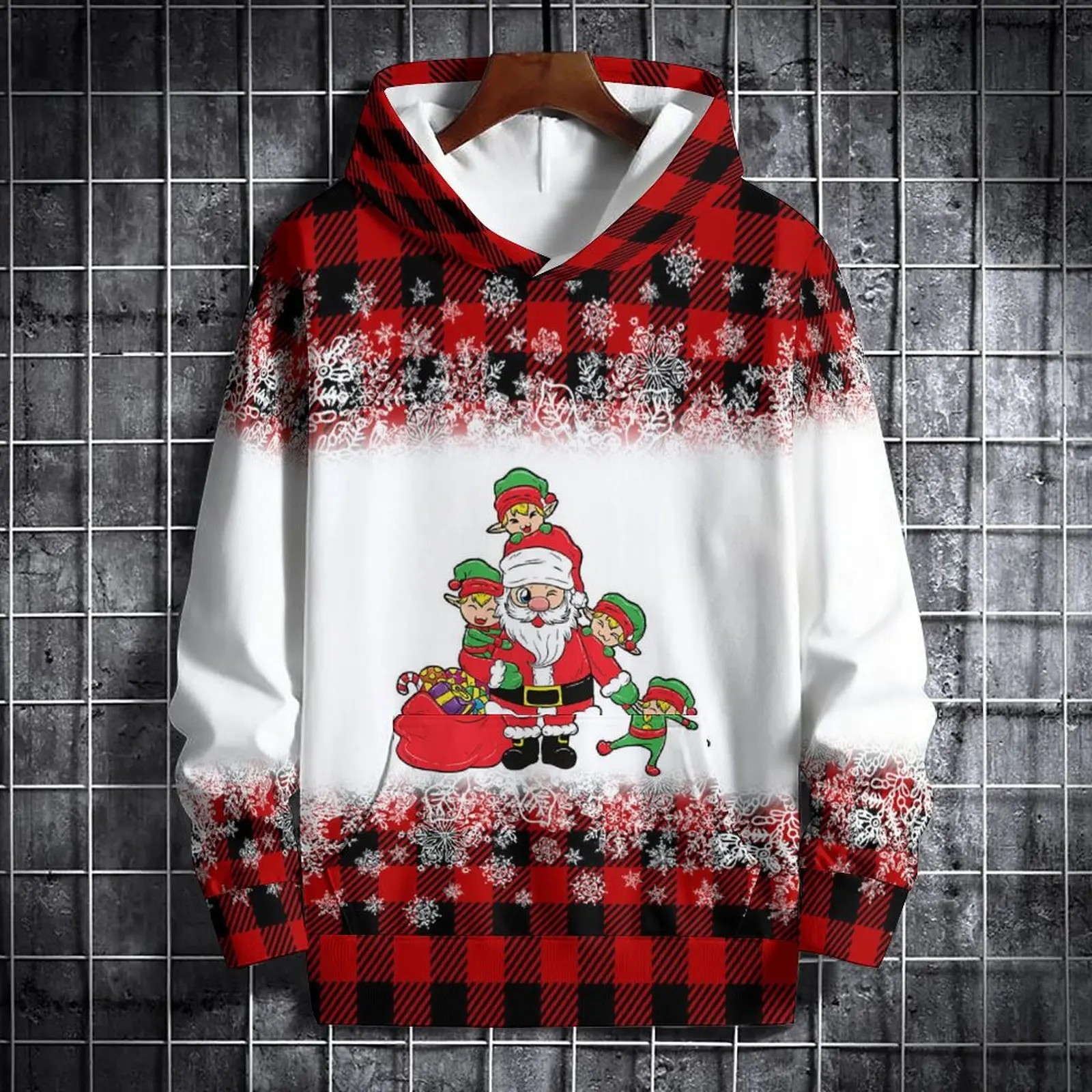 Christmas Santa Claus Hoodies cute Gift 3D Print Sweatshirt Men women Unisex Hooded Sweatshirt kids Fashion Oversized Sweatshirt