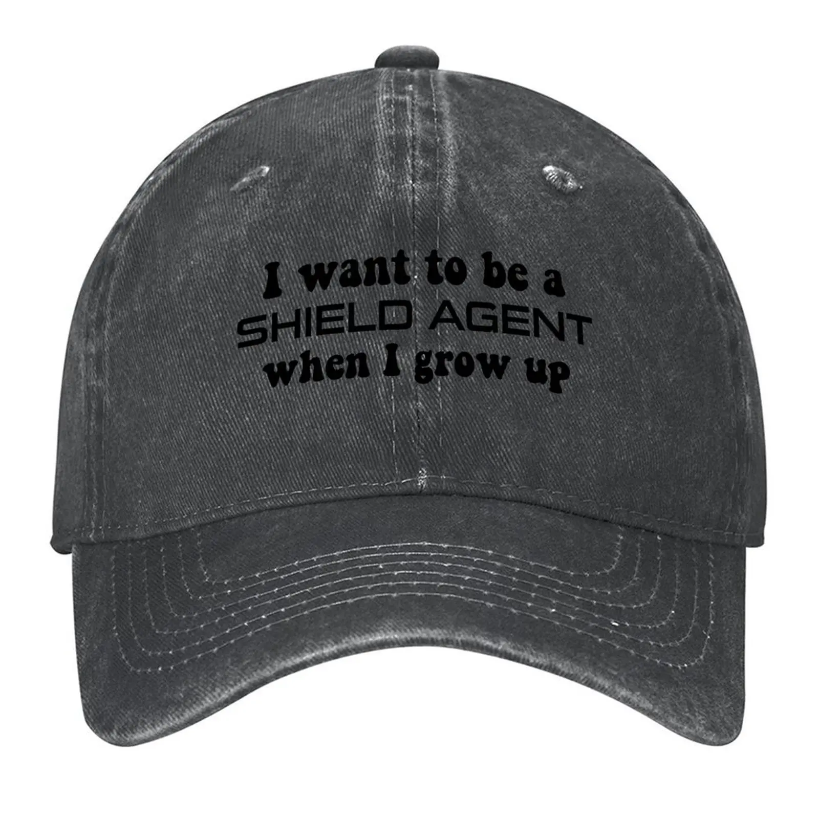 

I Want to Be a SHIELD Agent When I Grow Up Baseball Cap Golf Hip Hop black winter hats for men Boy Child Women's
