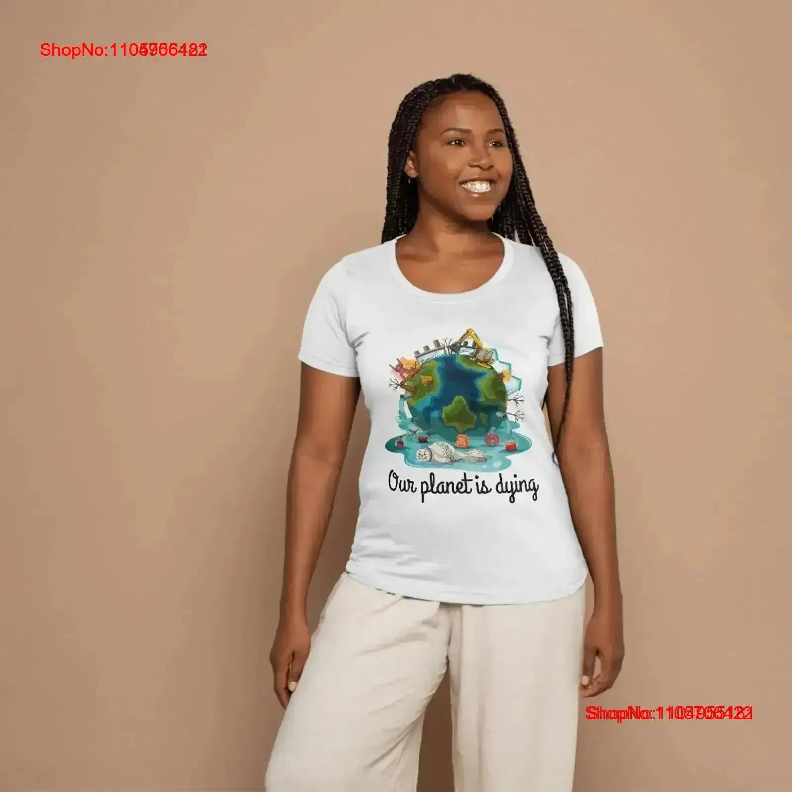 Save Our Planet T Shirt Environmental Climate Change Awareness Eco Friendly Design Protect Wildlife Stop Plastic Waste Earth