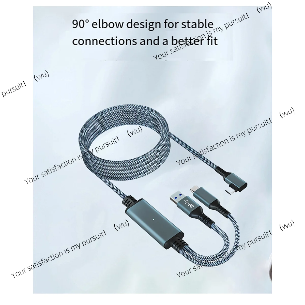 ZOCI-For Meta/Oculus Quest 3 Link Cable 5M VR Data Cable 2A شحن سريع 5Gbps كابل نقل البيانات عالي السرعة #5