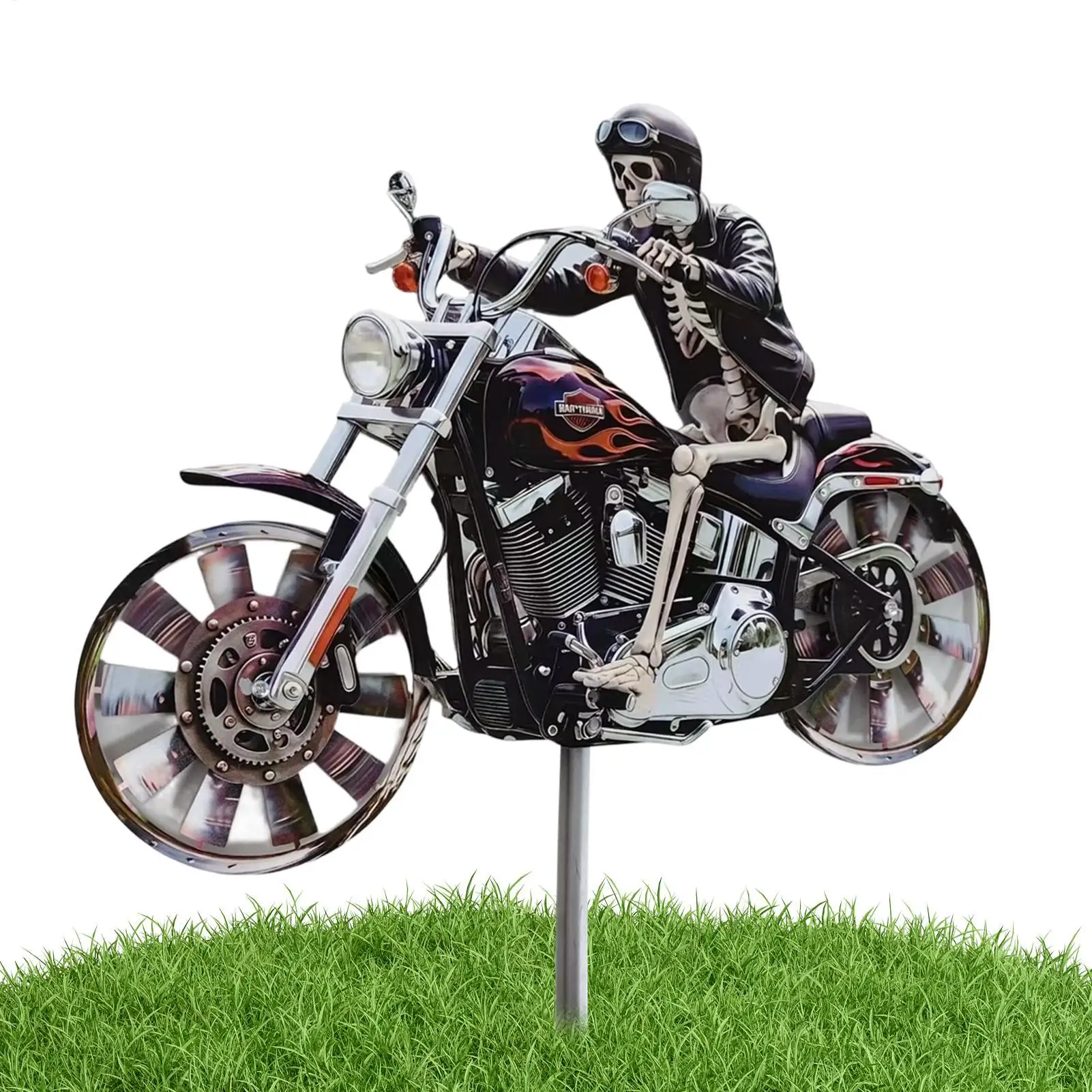 

Металлические декоративные ветряные вертушки для мотоциклов, садовые ветрячки для улицы, патио, газона, ландшафта, двора, садового искусства