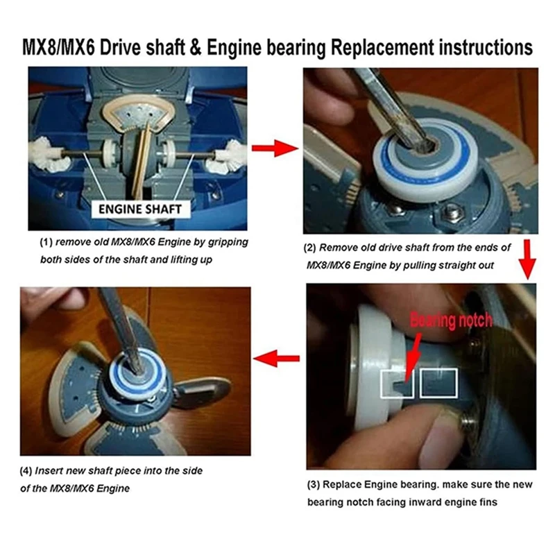 Für MX8 Elite/MX6 Elite, für MX8/MX6 Poolreiniger Antriebswelle Umbausatz Ersetzen Sie Teilabstimmungssatz R 0796200   Installieren