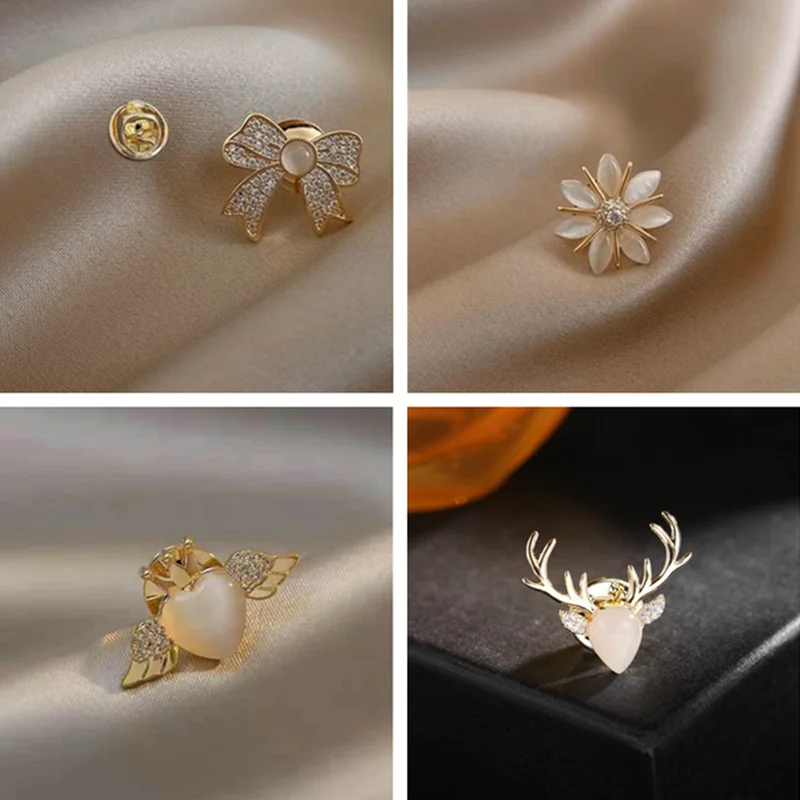 Little Bee Brooches Imitation Pearls Insect Brooch Women Delicate Crystal Rhinestone Pin For Girl Cute Jewelry Wholesale Gifts
