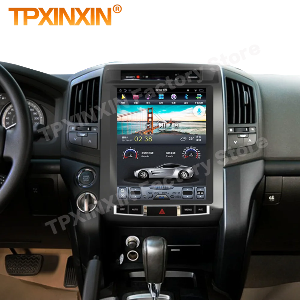 Android 11 Tesl- Screen Radio Receiver For Toyota Land Cruiser LC200 2008 2009 2010 2011 2013 2014 2015 GPS Multimedia Head unit