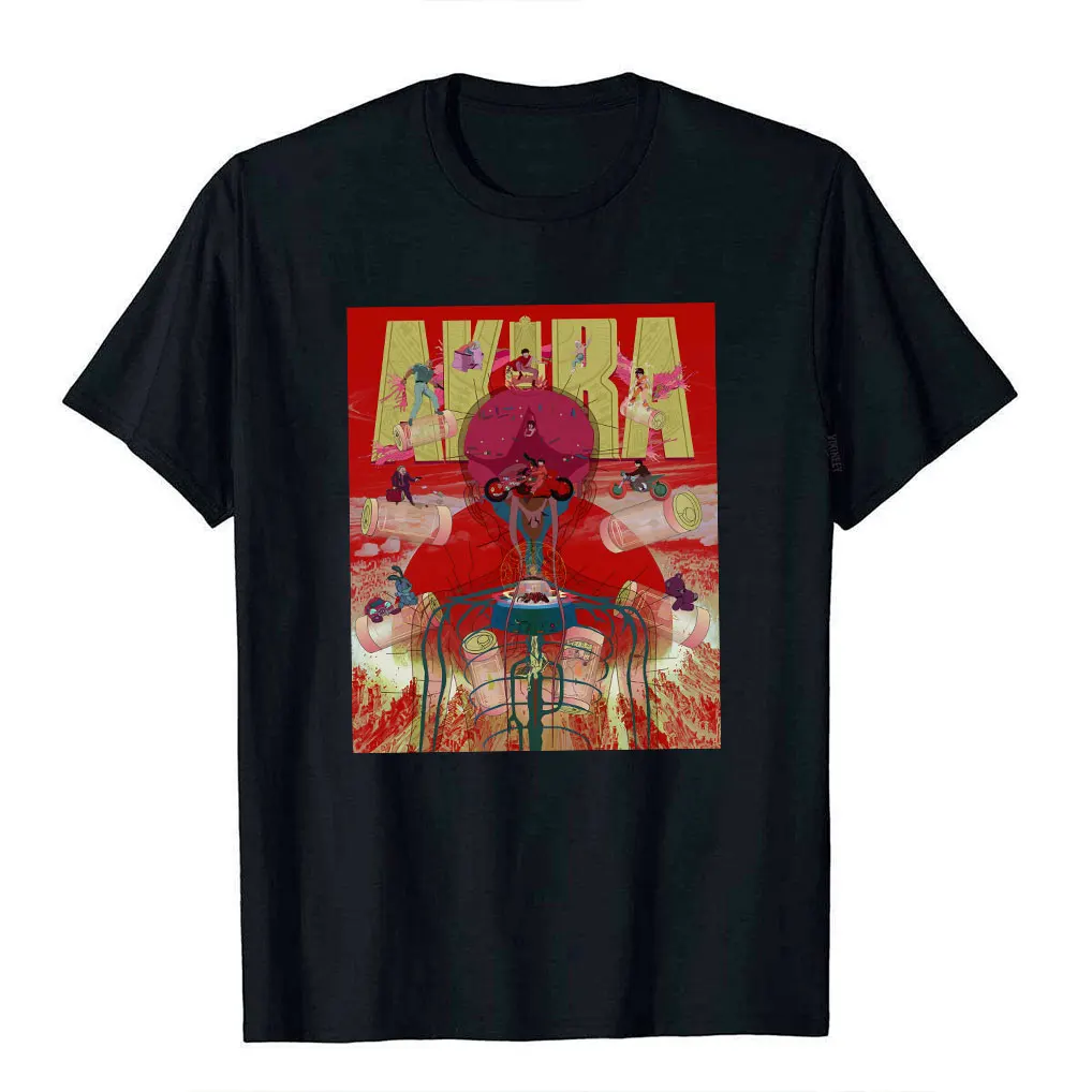 

Tetsuo Neo Tokyo Explosion Akira Cyberpunk Anime T shirt Large size Tops Manga Graphic Print Y2k Clothes Cartoon Tee
