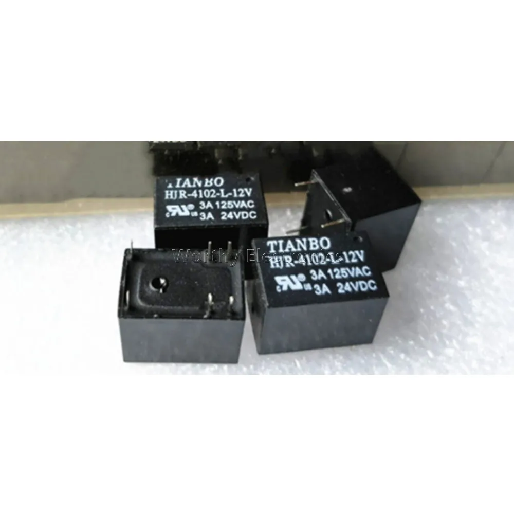 

Free Shipping 10PCS/LOT HJR-4102-L-12V 12VDC 3A 6PIN Relay