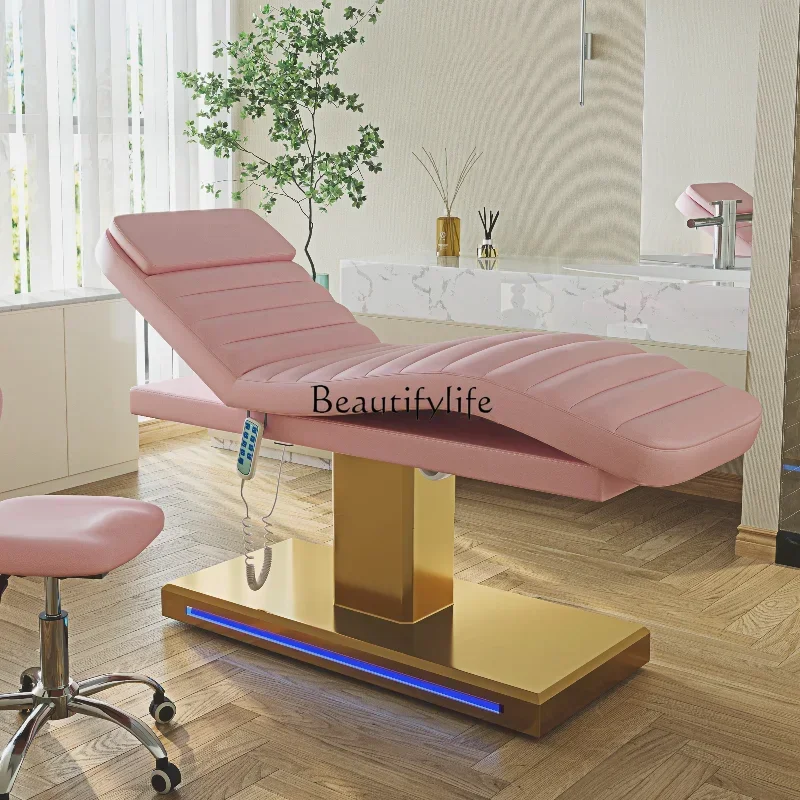 

Electric Beauty Bed Lying Hole Massage Beauty Bed Beauty Salon Eyebrow Tattoo Bed