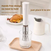 Mousseur à lait électrique multifonctionnel portatif, modèle rechargeable, mousseur à café portable, petit batteur à œufs pour la cuisine domestique 2