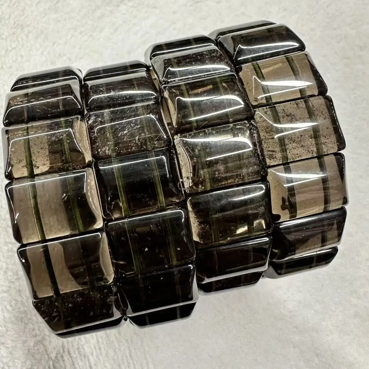 

Премиальный натуральный камень Метеорит Чай Такт квадратной формы - черная лава, вулканический свободный браслет, унисекс, оптовая продажа, подарок оптом