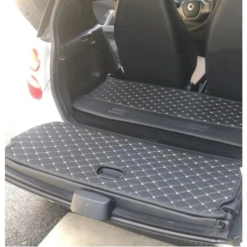 

1 шт. водонепроницаемый багажник автомобиля, задняя крышка, кожаный коврик для задней двери для Smart 451 Fortwo Smart 453 Fortwo, аксессуары для стайлинга автомобилей