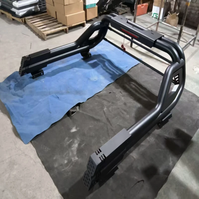 High Quality Heavy Duty Carbon Steel Sport Roll Bar Anti-corrosion Bolt-on Black Ranger Raptor Hilux D-NP300