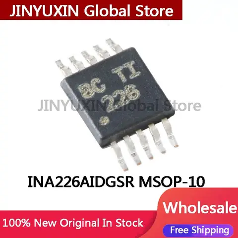 5Pcs INA226AIDGS INA226AIDGSR INA226AIDGST INA226 226 MSOP-10  IC In Stock Wholesale
