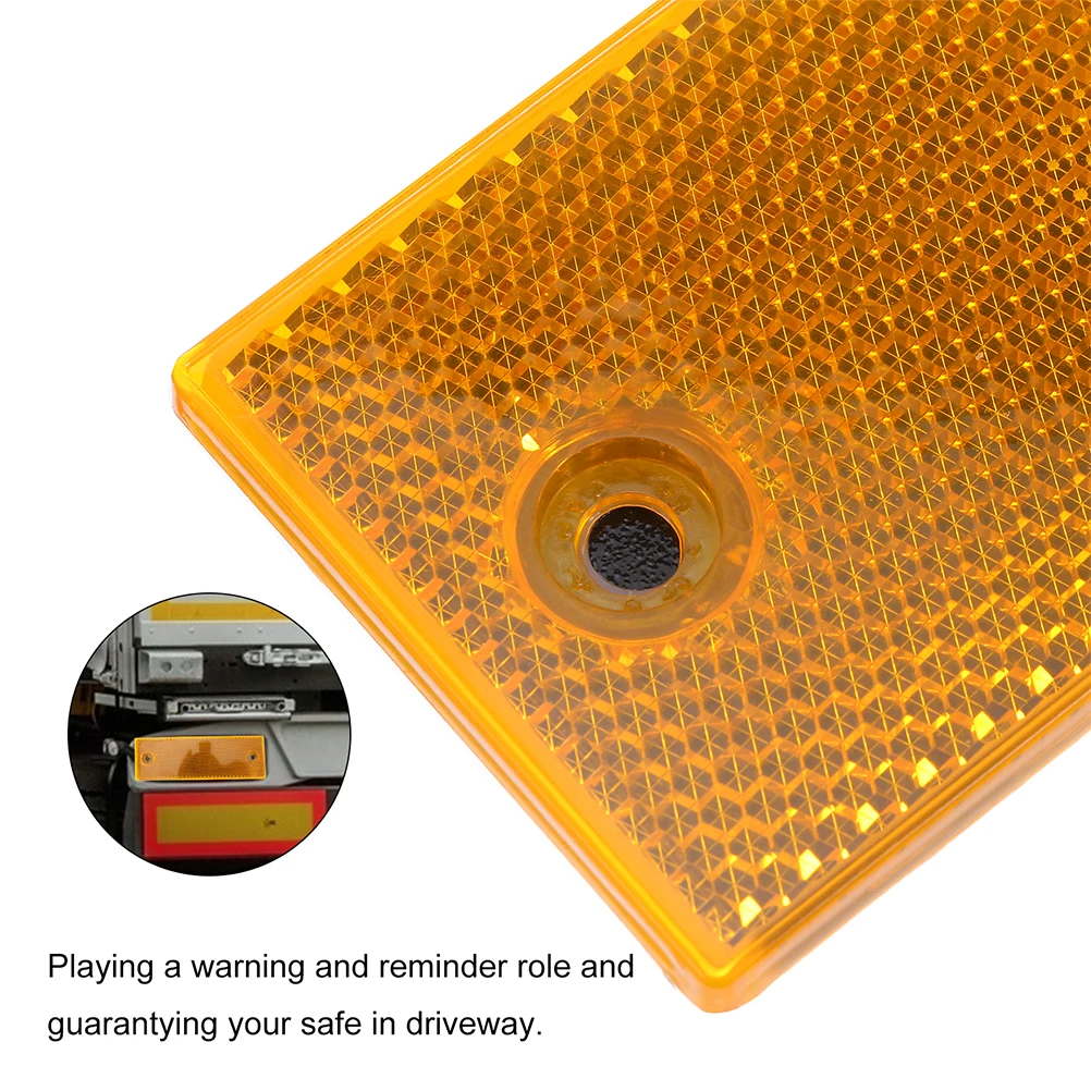 6pcs Reflective Strip Truck Reflector Safety Warning Tape For Car Waterproof High Visibility Adjustable Angle Reflective