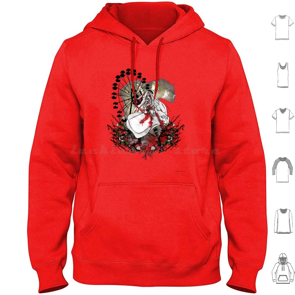 Hysteria In Rust Hoodies Long Sleeve Mad Alice Madness Returns Prypiet Pripiet Pripyat Ferris Wheel Carneval Rust