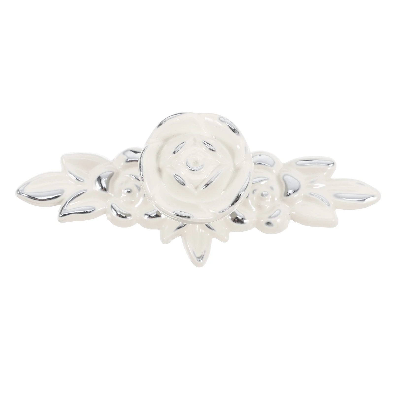 

Vintage Cabinet Knobs With Backplate Zinc Alloy Drawer Handles Rose Flower Design Durable Decorative Pulls For Wardrobe Dresser