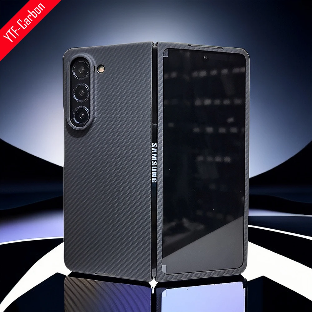 

YTF-Carbon Real carbon fiber case For Samsung Galaxy Z Fold 5 case ultra thin Aramid fiber Anti-fall Galaxy Z Fold 4 cover