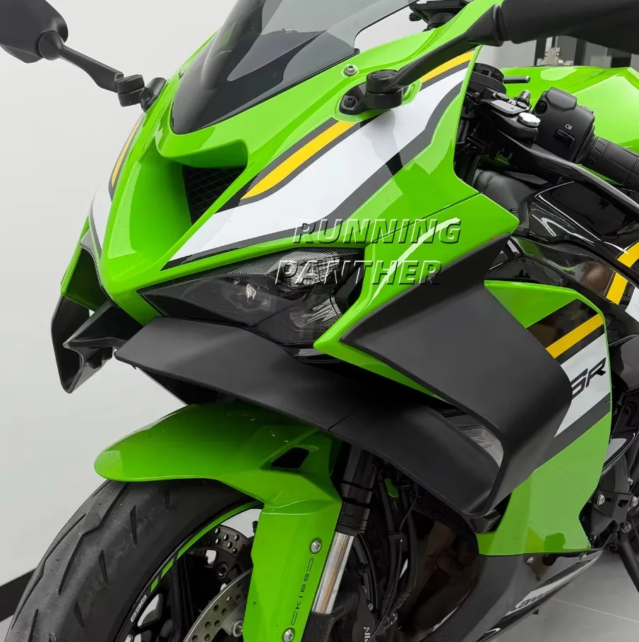 New Motorcycle OEM Style Front Leading Edge Wing ABS Plastic For Kawasaki Ninja ZX-6R ZX6R 2024-2026 Aerodynamic Accessories