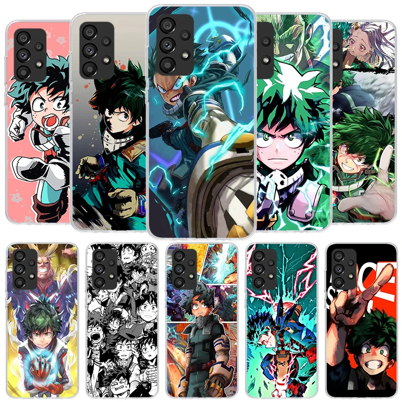 My Hero Izuku Deku Phone Case For Samsung A15 A25 A35 A55 A14 A24 A34 A54 A13 A23 A33 A53 A12 A52 A32 A22 A42 A05S A04S A03S A02