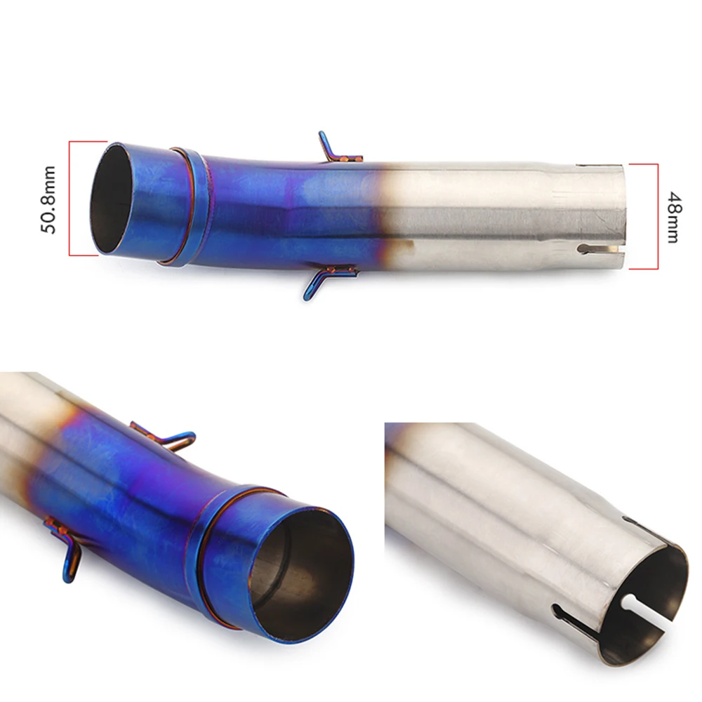 CB400 exhaust muffler for motorcycle For HONDA CB400 Motorcycle Exhaust middle pipe Round Muffler Slip-On all yes view 2