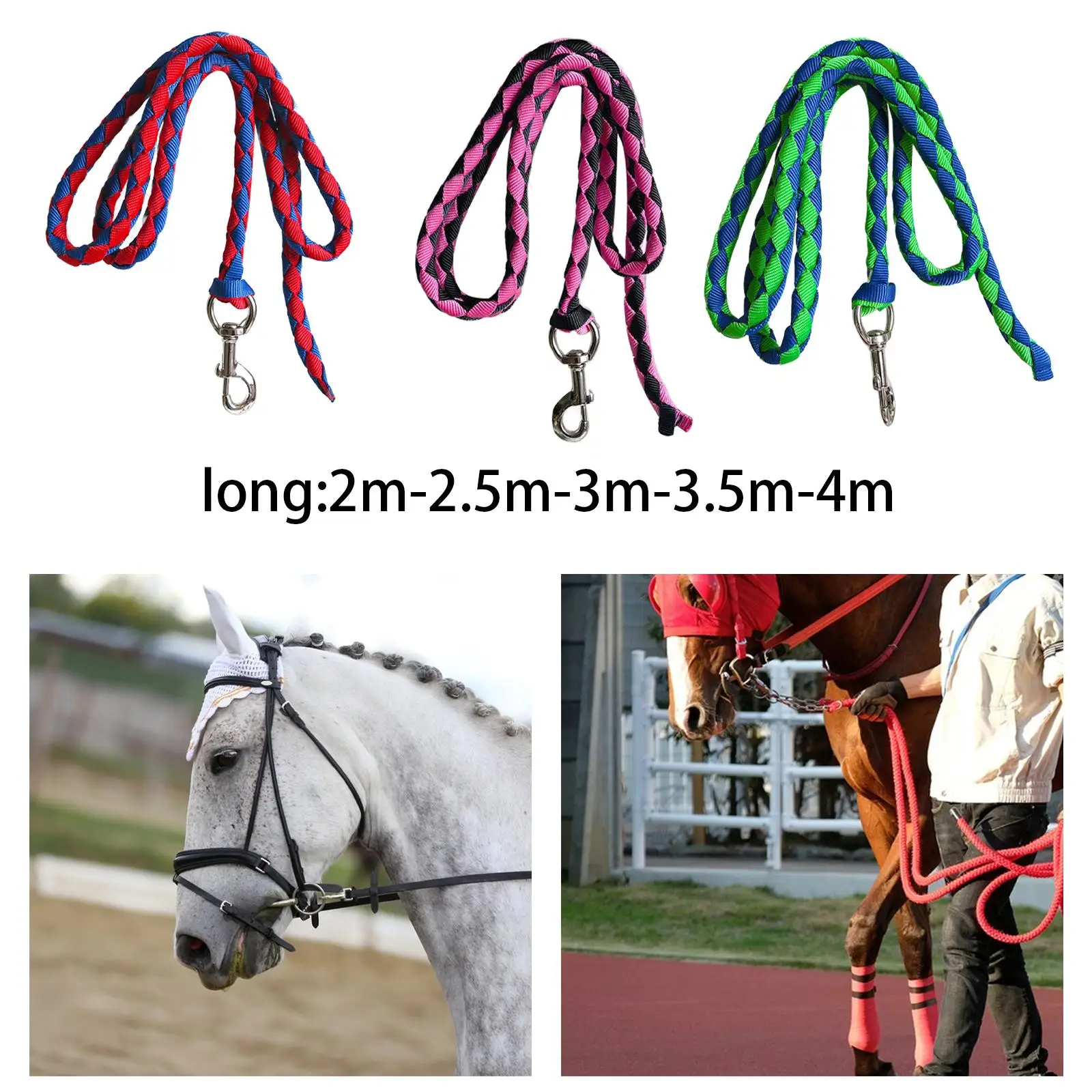 Horse Lead Rope Sturdy Halter Rope for Leading Training Horse, Dog, or Sheep