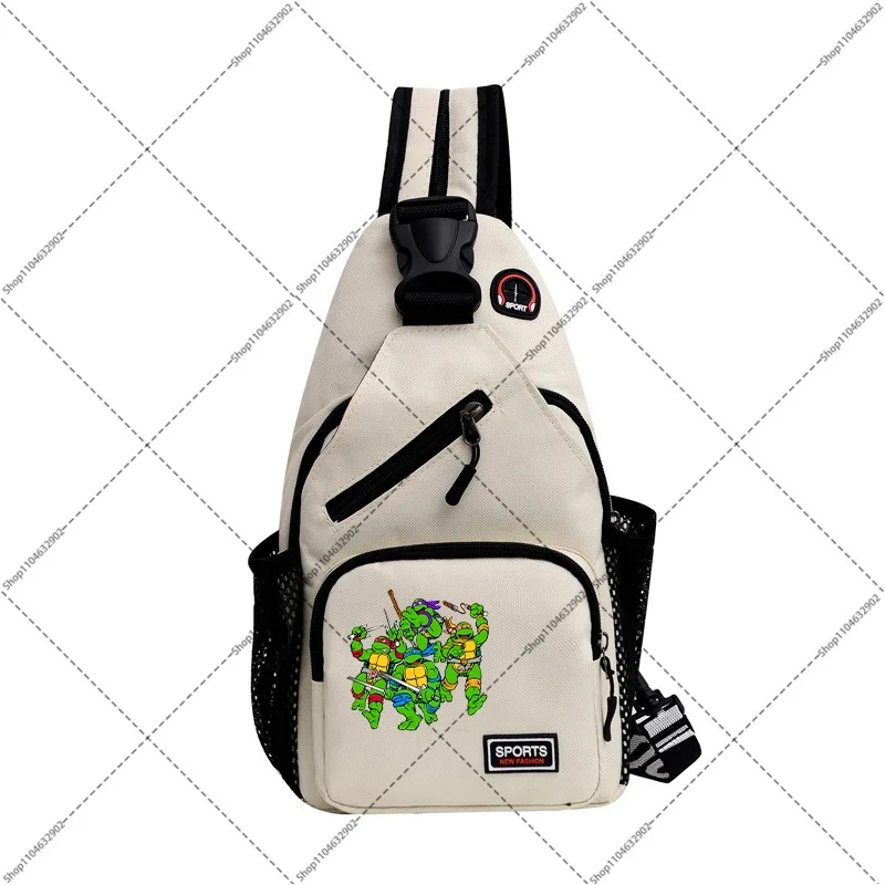 Teenage Mutant Ninja Turtles Shoulder Bag Cartoon Anime Pattern Printed Chest Bag Women Men Portable Anti-lost Crossbody Bag New - view 3