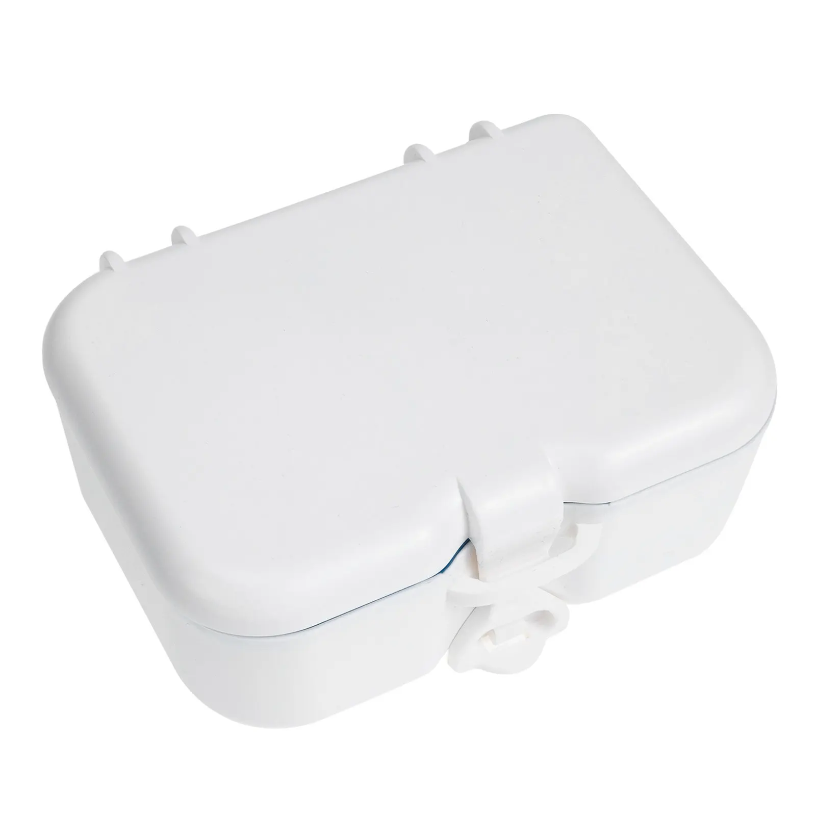 Premium Denture with Mirror Brush Storage for False Teeth Mouth Guard Retainers Orthodontic Appliances Travel Home