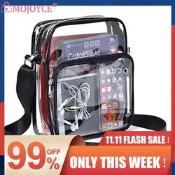 PVC Transparent Bag Fashion All-Match Messenger Bag Women Travel Handbag Crossbody Bags for Ladies Women Outdoor Shopping