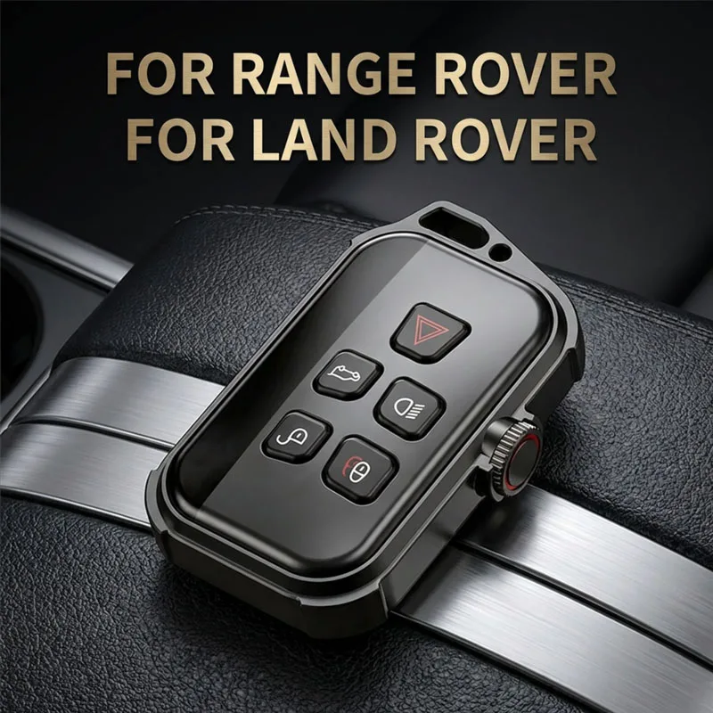 New Fashion Leather Car Key Case Cover Protector Shell for Land Rover Range Rover Sport Evoque Velar Freelander 2 Discovery 5
