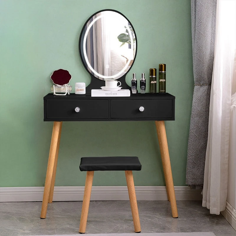 Dresser Storage Drawer Lamplighted Stool, Simple, Desk Dresser