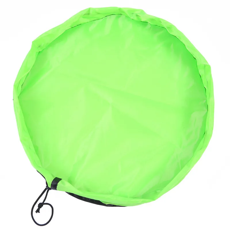 1pc draagbare speelgoedopbergtas met speelkleed, gemakkelijk schoon te maken organizer voor kinderblokken, ideaal voor thuis of reiscadeau