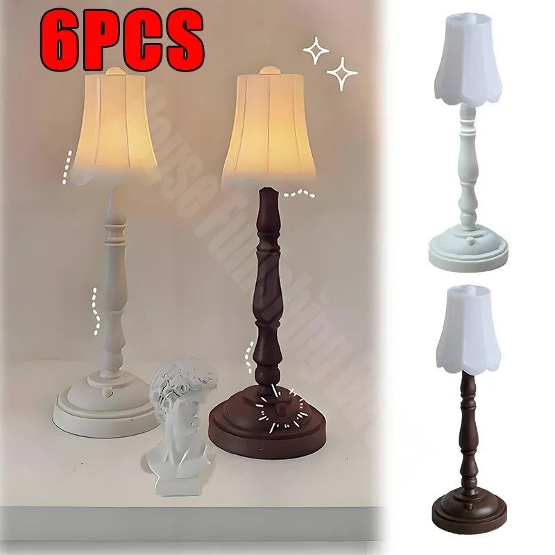 

Retro Night Light Dormitory Bedroom Bedside Eye Protection Small Table Lamp European Mini Creative Lamp Ornaments for Study Room
