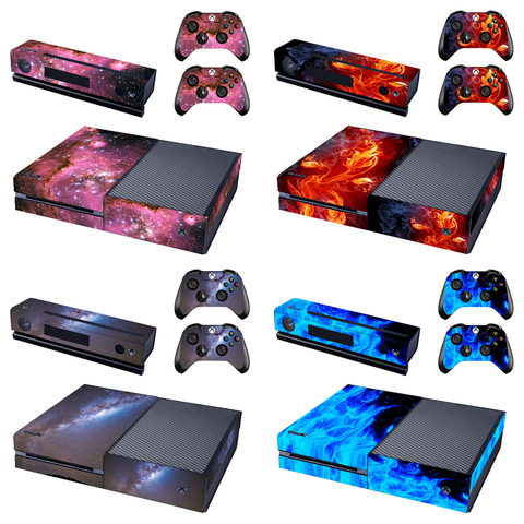 For Xbox One Console Skin Sticker Decal Vinyl Cover 2PCS Controller Gamepad Dustproof Protective Case For Xbox One Accessories