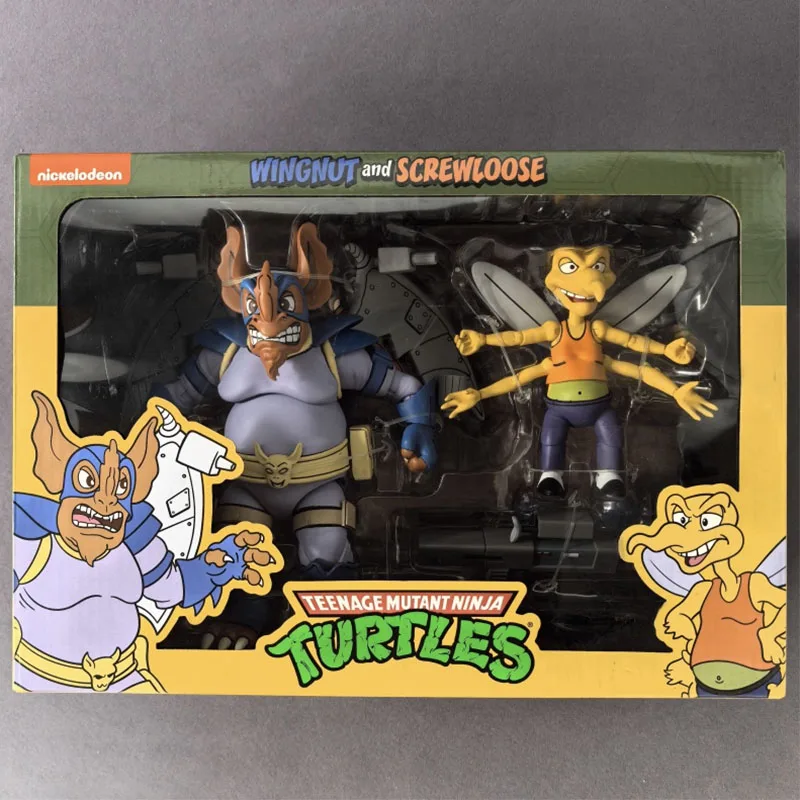 

NECA 54198 Wingnut and Screwloose Figure Teenage Mutant Ninja Turtle Action Figuras 7-Inch Movable Model Doll Kids Gift Original