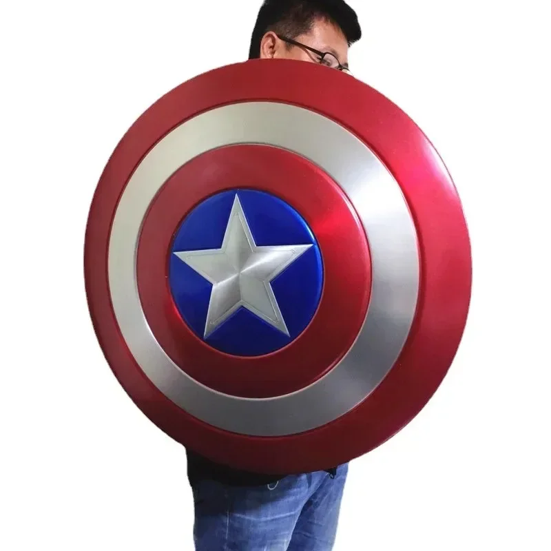 High quality 1:1 Scale 60cm full metal Captain America Shield Perfect Version Unpainted/Painted prop cosplay Costume party gift