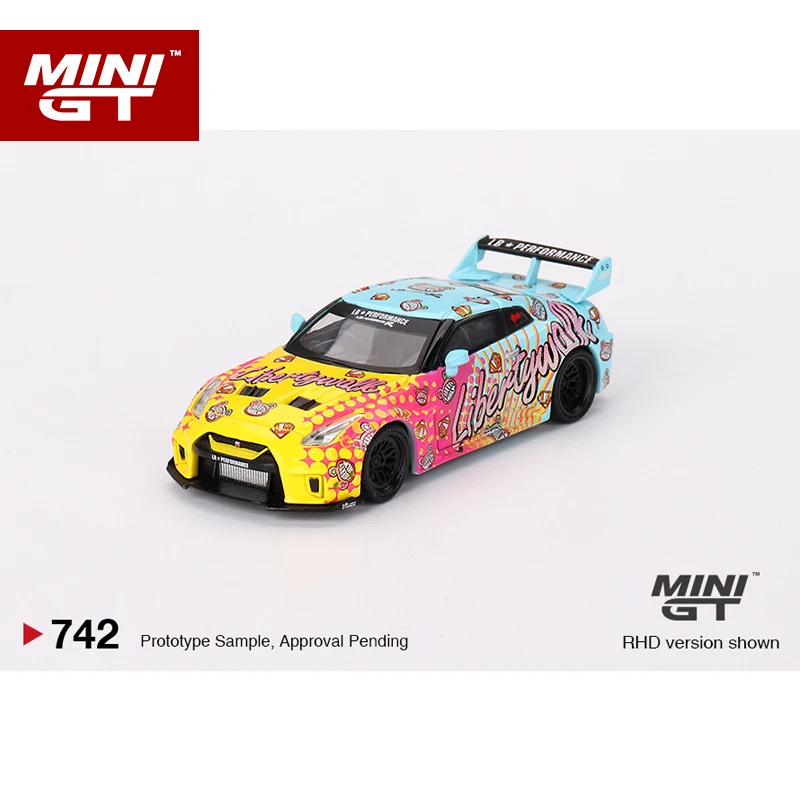 

MINIGT 1:64 LB-Silhouette WORKS GTR 35GT-RR Ver.1 LBWK KUMA Static Diecast Casting Alloy Model Car Collection Toy Birthday Gift