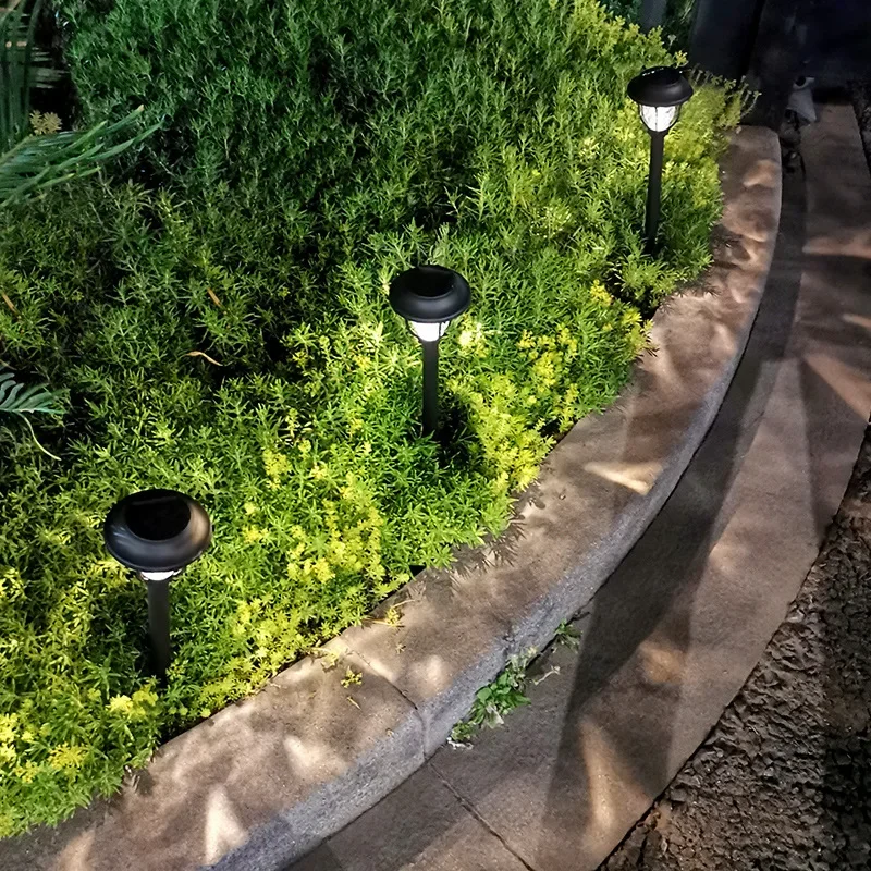 LED Solar Powered Outdoor Lights, IP65 Waterproof Lawn Lamp, Iluminação da paisagem, Pathway, Pátio, Passarela, Quintal, Decoração do jardim