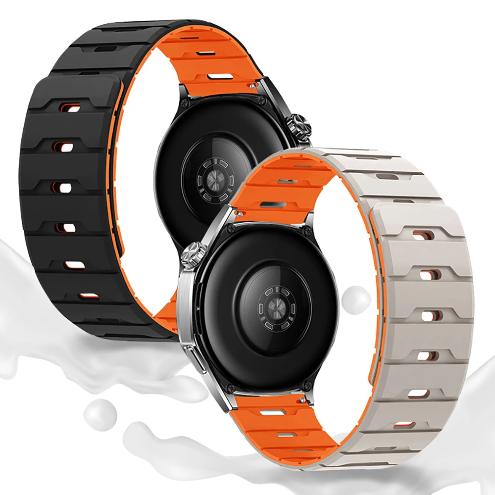 20 22mm for Garmin Venu 4 45mm/Venu 3 2 SQ Vivoactive 5 6 3 4 Magnetic loop Silicone Band Forerunner 265 255 165 570 645 Strap view 4