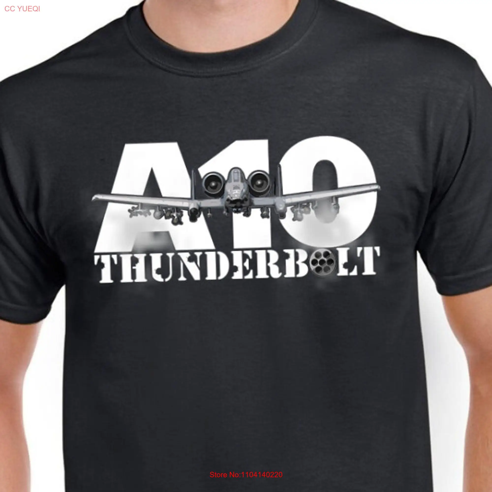 A10 Warthog T shirt thunderbolt Plane entusiast tee aircraft long or short sleeves