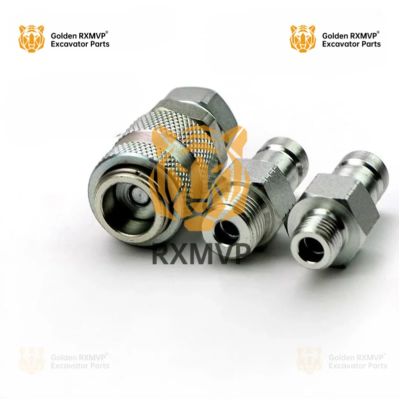 Excavator Parts For Caterpillar cat Quick-Fit Male Excavator Pressure Gauge Hose Hydraulic Pump Test Connector